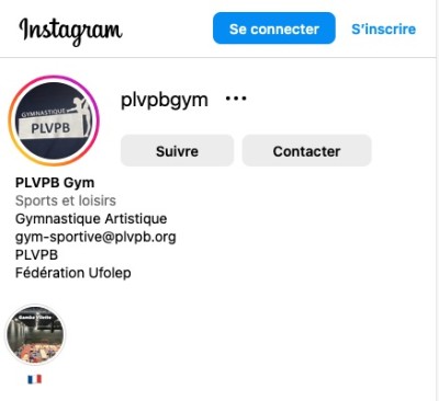Facebook de la Gym Sportive